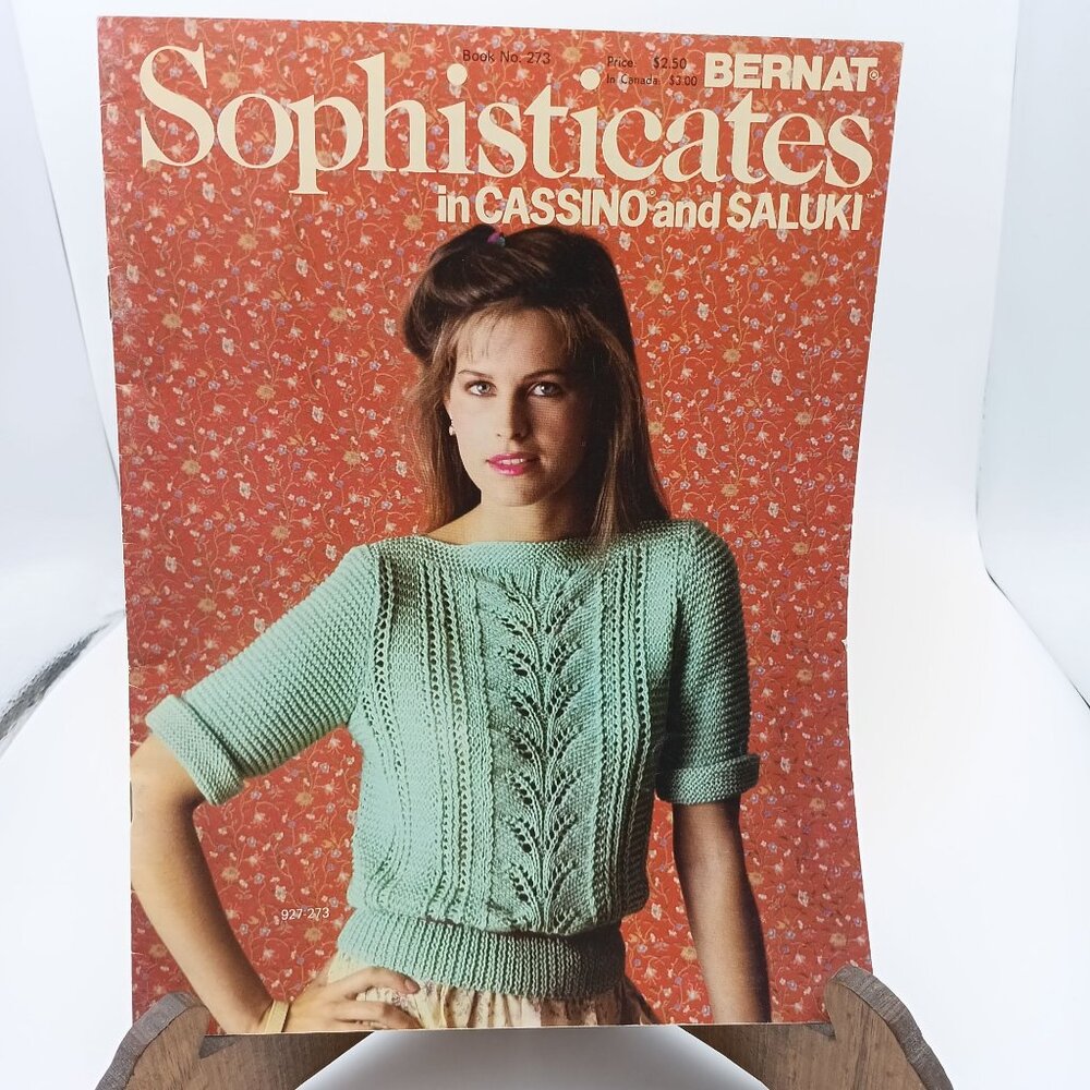 Sophisticates in Cassino and Saluki Book 273, Vintage Bernat Handicrafter Patter